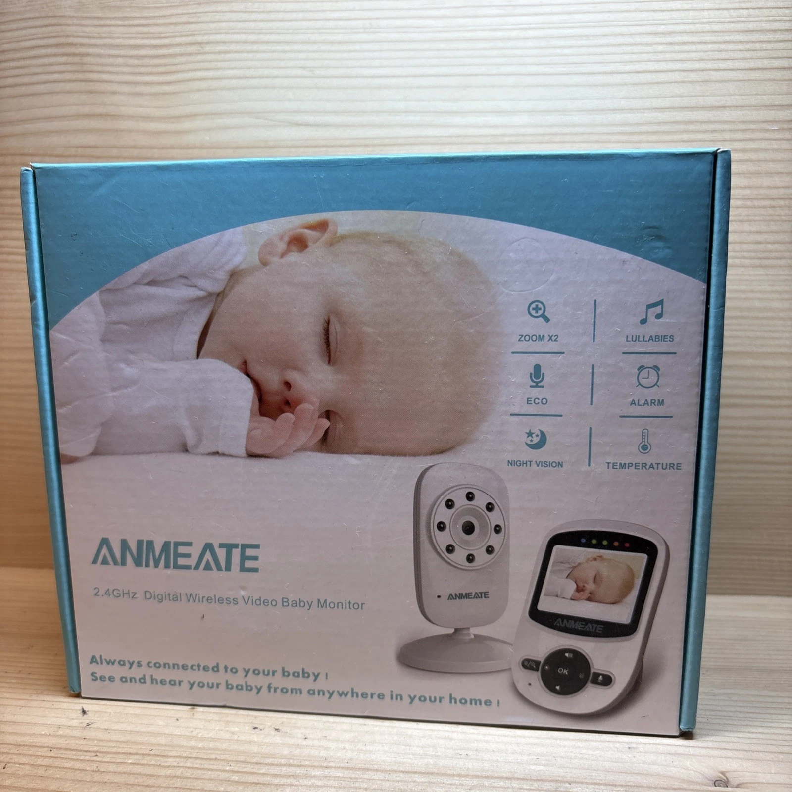 Video Baby Monitor with Digital Camera, ANMEATE Digital 2.4Ghz Wireless Video