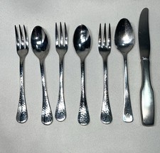 Stainless Steel Kids Silverware 7 pieces - Child/Toddler Flatware asst. Pattens