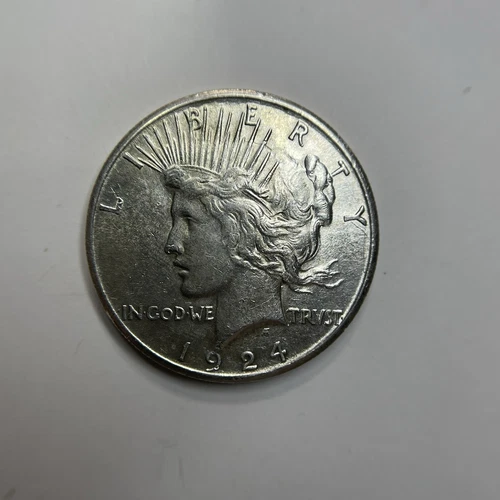 SEMI-KEY  DATE 1924-S Peace Silver Dollar Collectible - AU/MS? - 82106