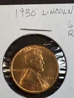 1930 Lincoln Wheat Cent Penny CHOICE BU *UNCIRCULATED* MS RED  pc 4