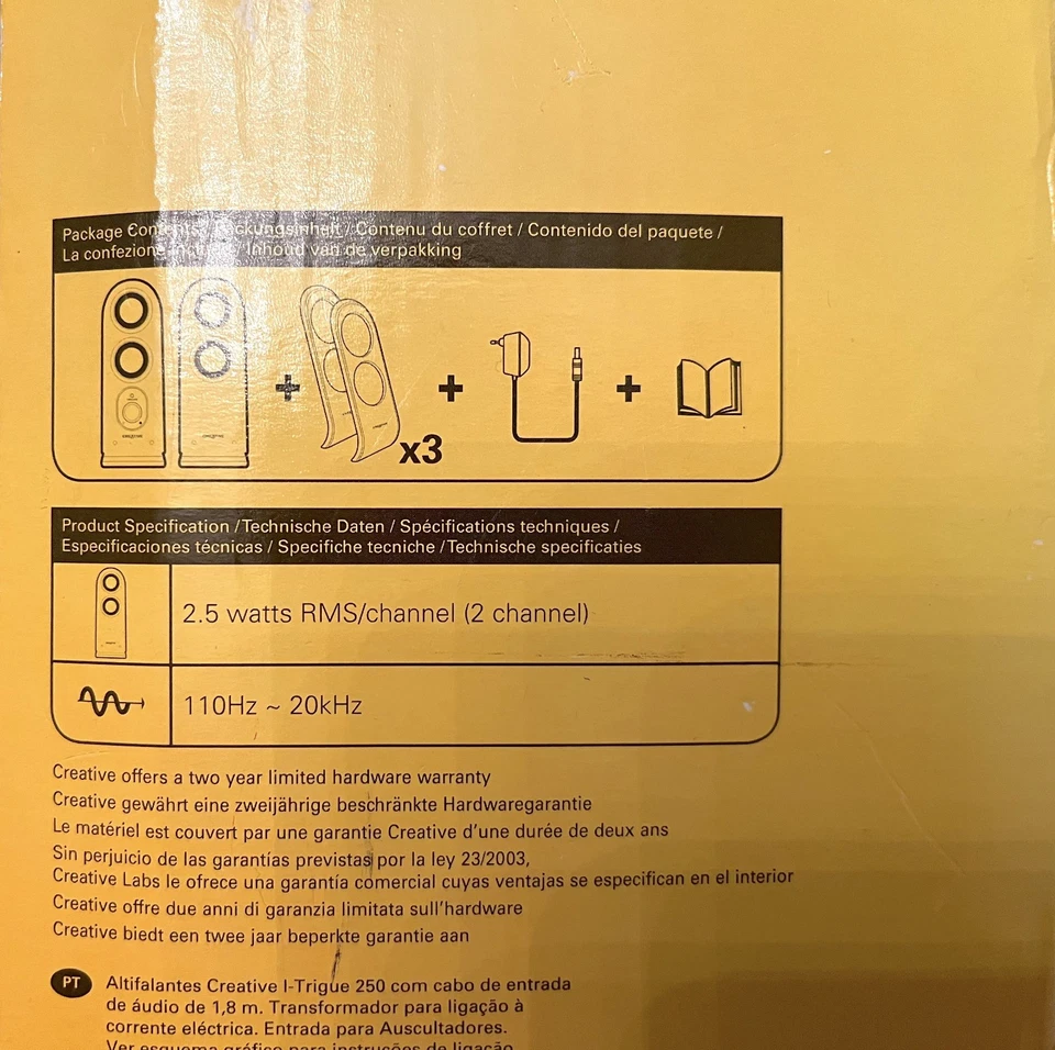 New Creative I-Trigue 250 Retro Vintage Computer Speakers Boxed iPod Zen - Image 3 of 4