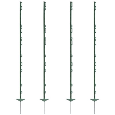 40x Weidezaunpfähle 156cm Kunststoffpfähle Weidezaunpfahl Koppelpfahl Pfahl grün