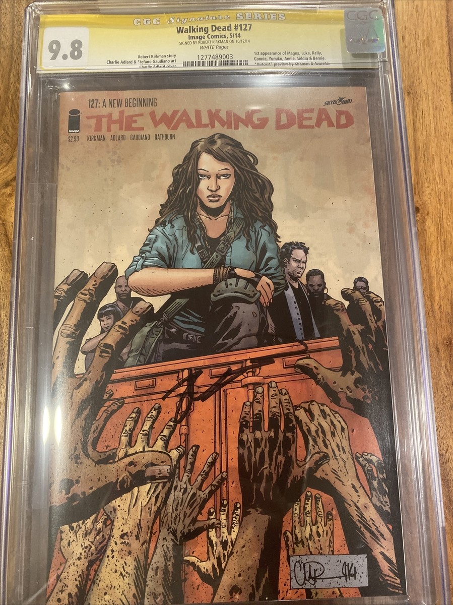 The Walking Dead #127 CGC 9.8 Signed by Robert Kirkman SDCC 1ST