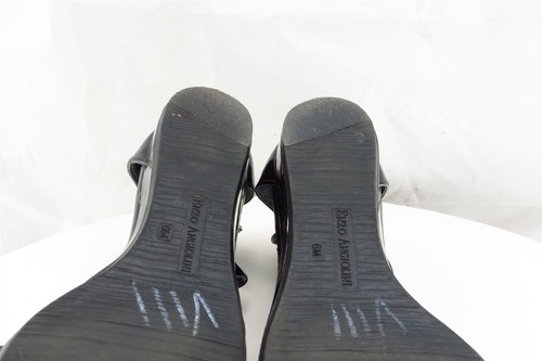Enzo Angiolini Sz 6 M Black Gladiator Patent Leather Women Sandals Eanusa - Picture 7 of 7