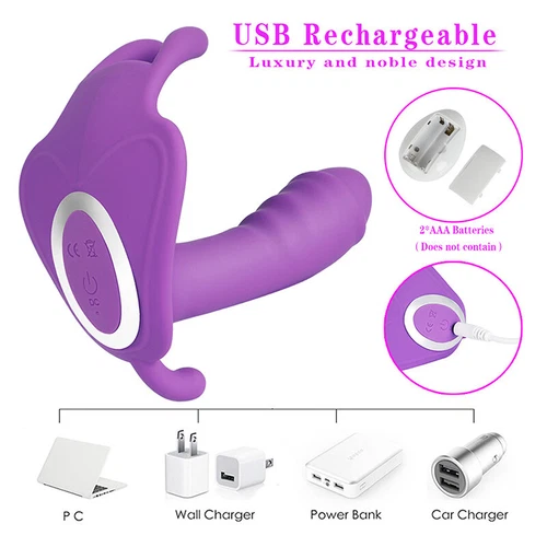 Kabelloses tragbares Massagegerät mit Fernbedienung weiblich 10 Vibrationsmassage für Frauen - Bild 4 von 43