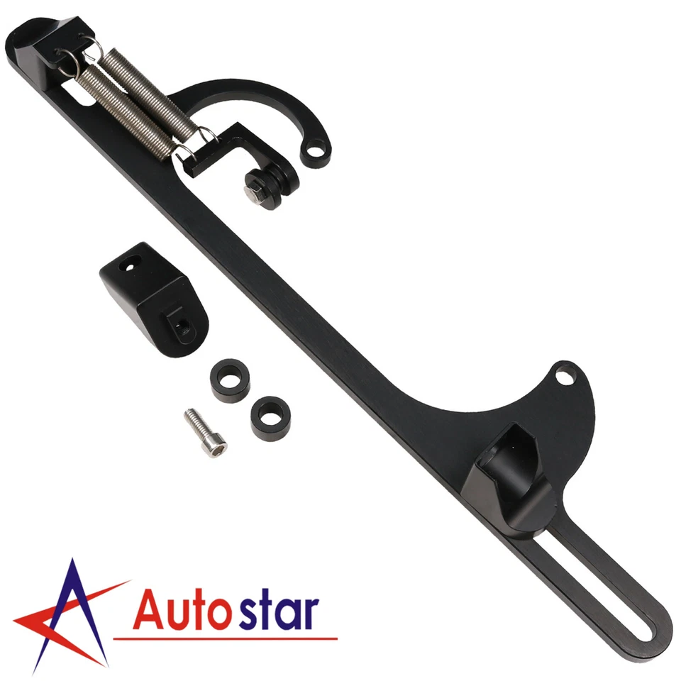 Cabo de aceleração de alumínio tarugo preto suporte carb para motor 4150 4160 Series - Imagem 2 de 4