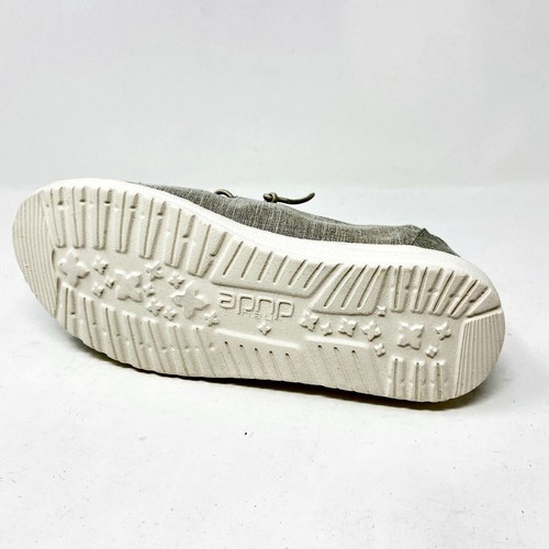 Hey Dude Wendy Leinen Beige Jugend Slipper Walking Comfort Schuhe - Bild 5 von 5