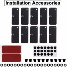 Rear Window Louvers Hardware Kits for Ford Mustang Dodge Challenger Camaro 12pcs