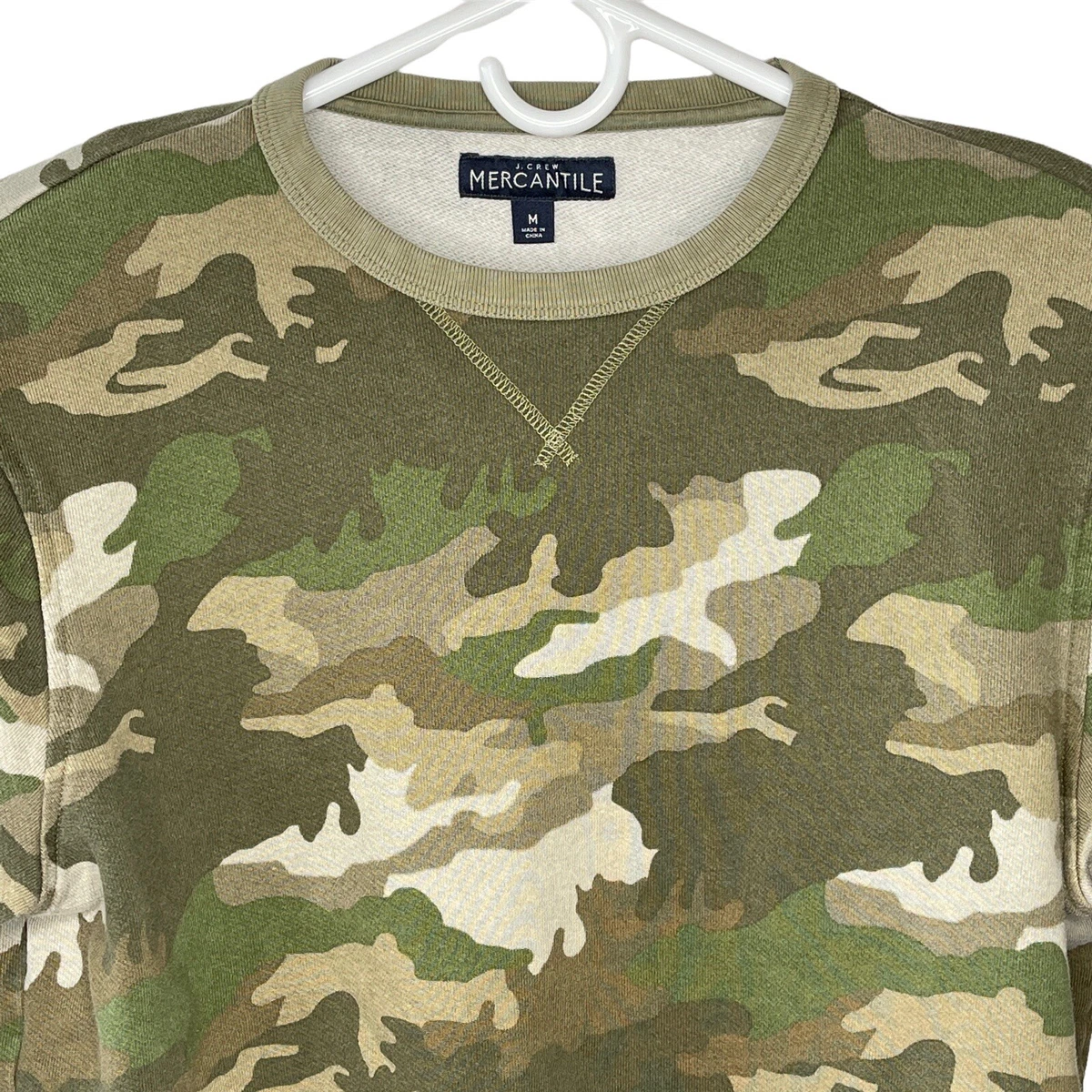 J Crew Mercantile Cotton Crew Neck Camo Sweatshirt Mens Medium eBay