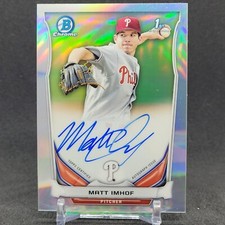 2014 Bowman Chrome Matt Imhof #BCA-MI 1st Year AUTO REFRACTOR RC-Phillies