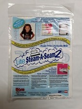 Warm Company Lite Steam-A-Seam 2, Double Stick Lite Fusible Web, 8 Sheets 9"x12"