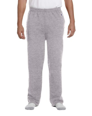 #ad #ad Champion Adult 9 oz. Double Dry Eco Open Bottom Fleece Pant With Pockets P800 $31.96