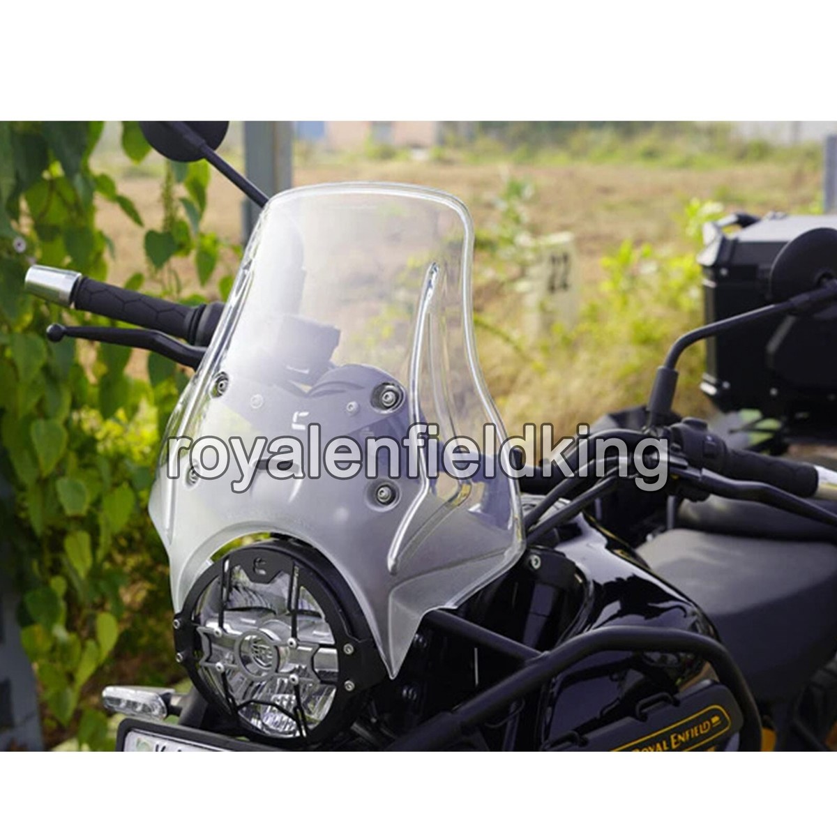 Carbon Racing Windshield (Clear) Fit for Royal Enfield NEW