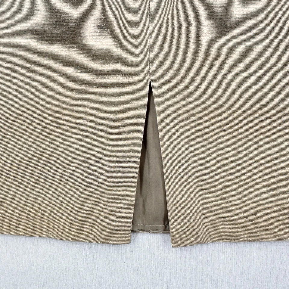 Falda Blumarine Mujer Italia 46 EE. UU. 10 Mini Dorado Brillo Cremallera Corta Vacaciones *Marca Foto 4 de 4