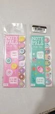 Lot of 2 Ooly Note Pals Sticky Tabs - Friendly Fish and Dainty Donuts Multicolor