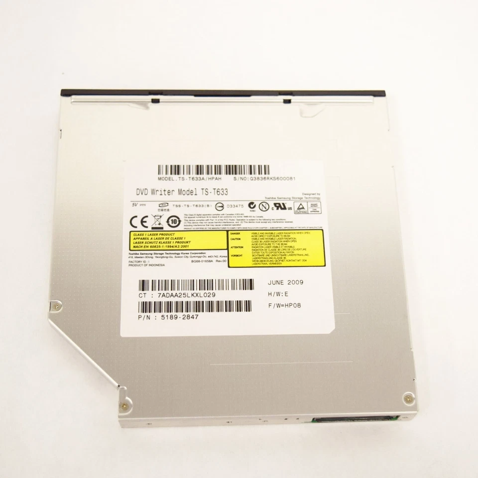 HP DX9K 8X DVD+/-RW SMD Slim Slot 12.7mm SATA Drive - 5189-2847 - Image 3 of 3