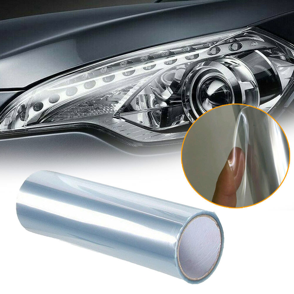 Universal Car Headlight Protector Film Clear Bumper Lamp Wrap Sticker