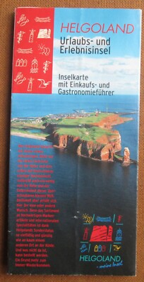 2008 Reise Touristen Broschüre Helgoland Karte Verkehr Tourist Info lokale Anzeigen etc.