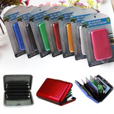 Business Safe Wallet ID Credit Card Case Holder RFID Aluminum Alloy ABS Fashion