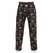 Zubaz NFL Football Men's Atlanta Falcons Print Logo Comfy Pants, Color Options