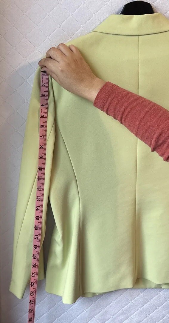 Kasper Solid Green Collared Button Lined Blazer J… - image 14