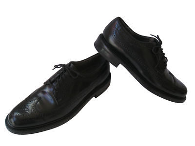 JARMAN WINGTIP BLACK LEATHER BROGUE OXFORDS SIZE US 8.5D  display picture 3