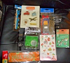 6 scrapbooking PACKS LOT UP TO 75 ITEMS NEW $55 VALUE