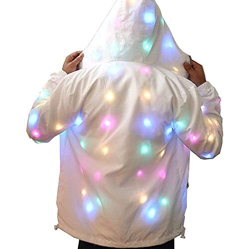 Rave Light Up Jacket LED American Sizes Clothing Apparel Men Women Kids Sizes - Picture 13 of 21