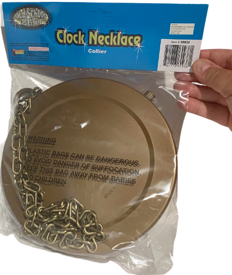 HIP HOP JUMBO CLOCK NECKLACE Rapper Flavor Giant Watch Chain Alice ...