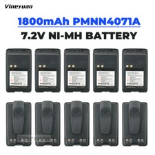 10PC PMNN4071 Ni-MH Battery 1800mAh for Motorola Mag One BPR40 A8 Two Way Radios