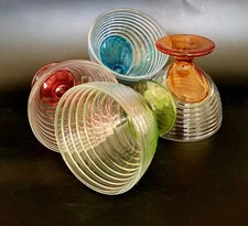 Dessert Bowls by Home Essentials, 4 Colors, 4" Tall & 4" Diameter, 8.45 Oz Boxed