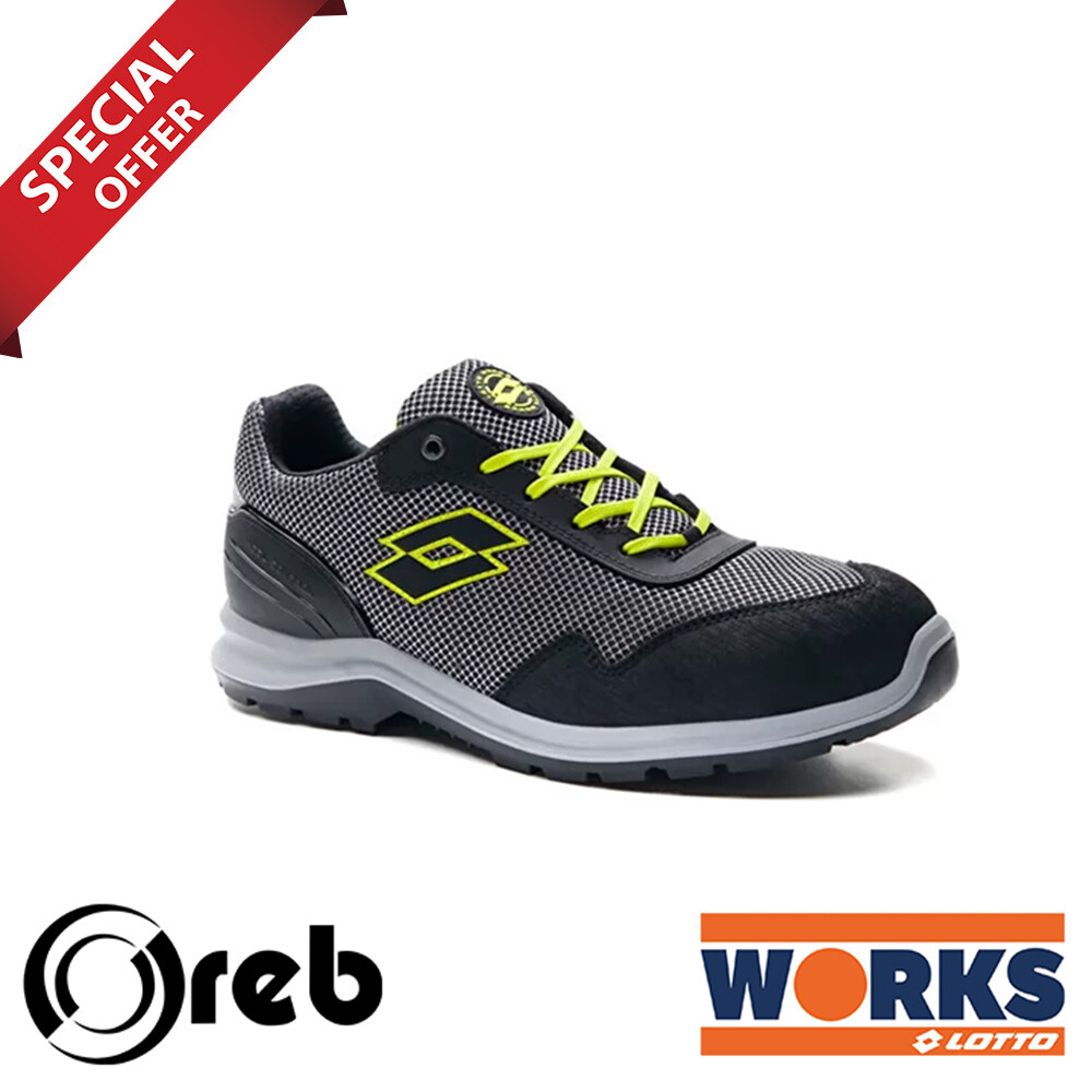 Scarpe antinfortunistiche Lotto Hit 425 Nere S1P SRC ALCAP