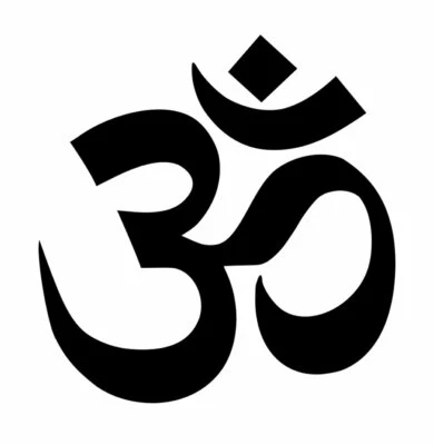 2 x OM TEMPORÄRES TATTOO Wasserdicht Hinduismus spirituelles Symbol Hindu Meditation