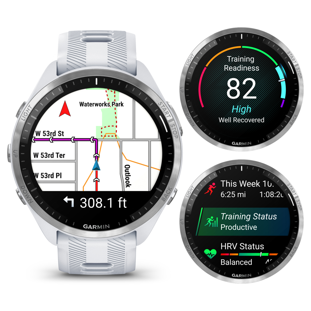 Garmin Forerunner 965 GPS Running Smartwatch AMOLED White Garmin Forerunner 965 GPS Running Smartwatch AMOLED White