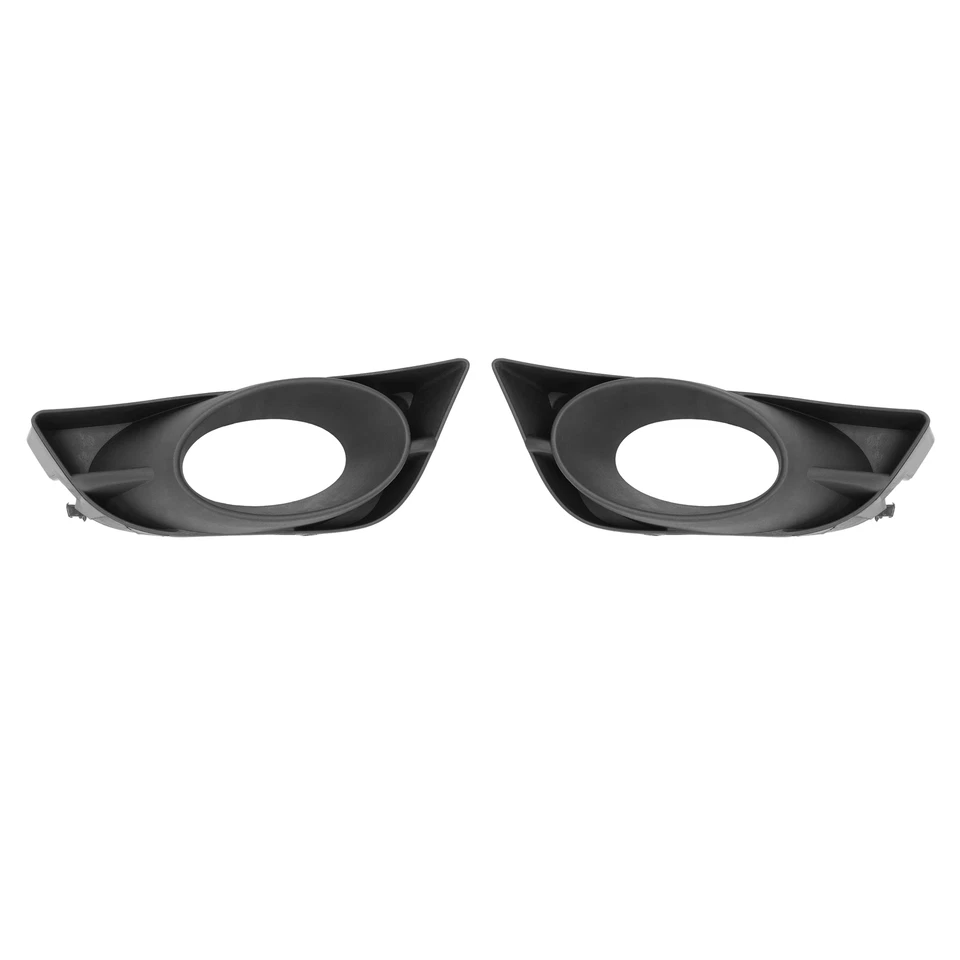 Pair Black Replacement Fog Light Bezel Lamp Cover For Honda Fit 2009 2010 2011 - Imagem 2 de 4