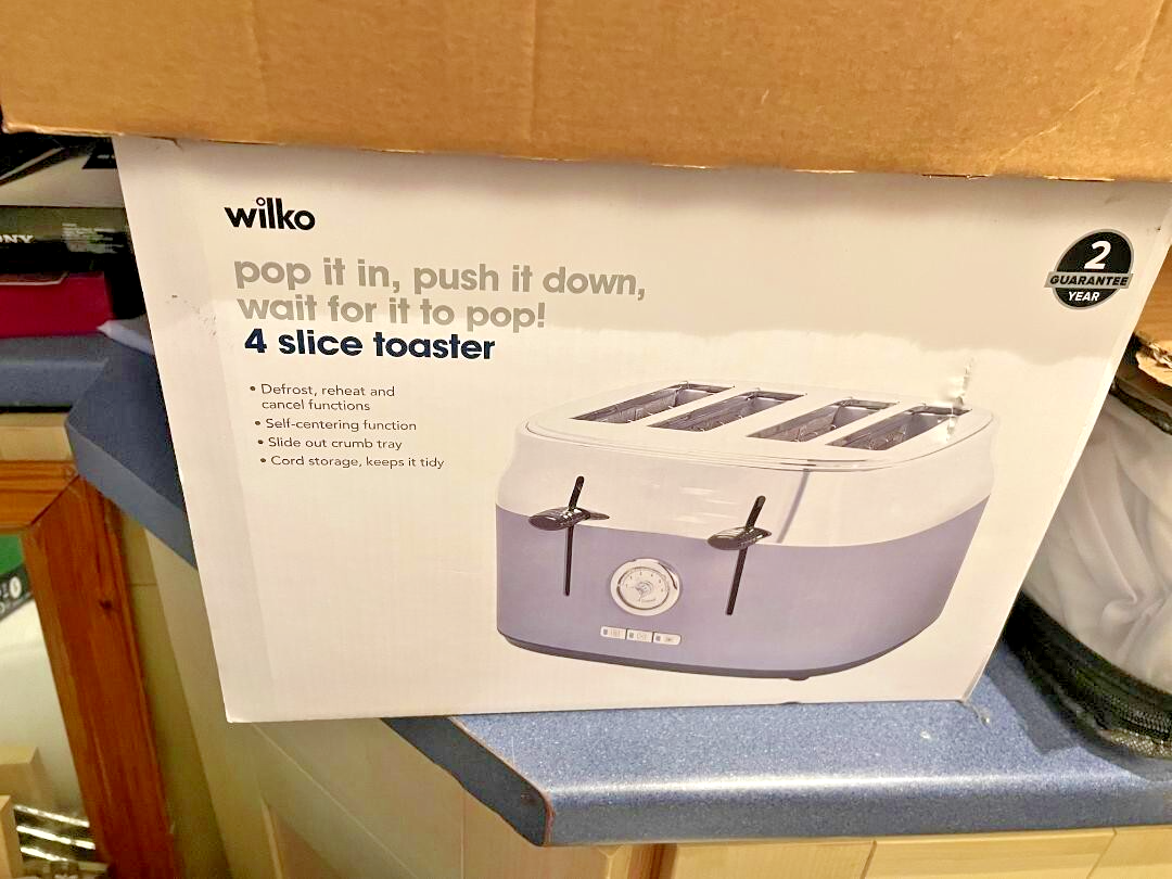 Slice Wilko Black Toaster Wilko Retro Style Grey/white Slice