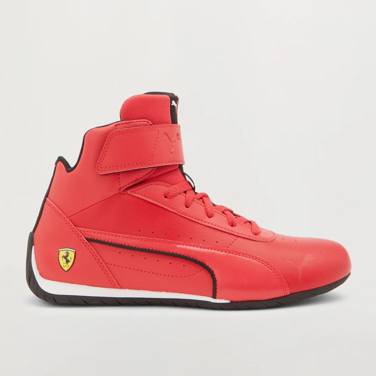 Puma Ferrari Neo Cat Mid trainers in Rosso Corsa Red 307195 02