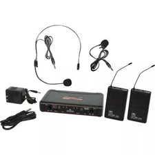 Galaxy Audio EDXR/38SV EDX 2-Channel UHF Wireless Mic System, Frequency Band D