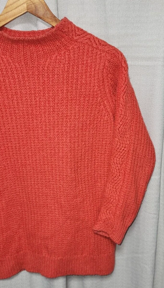 REISS Ladies Chunky Knit Anabella Lambs Wool Mohair Blend Sweater Jumper XS - Image 4 of 4