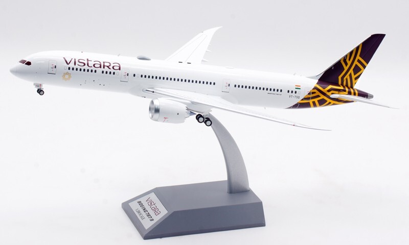 Vistara航空 Boeing 787-9 1/500 Phoenix-models 11618 Boeing 787-9 Dreamliner Vistara India