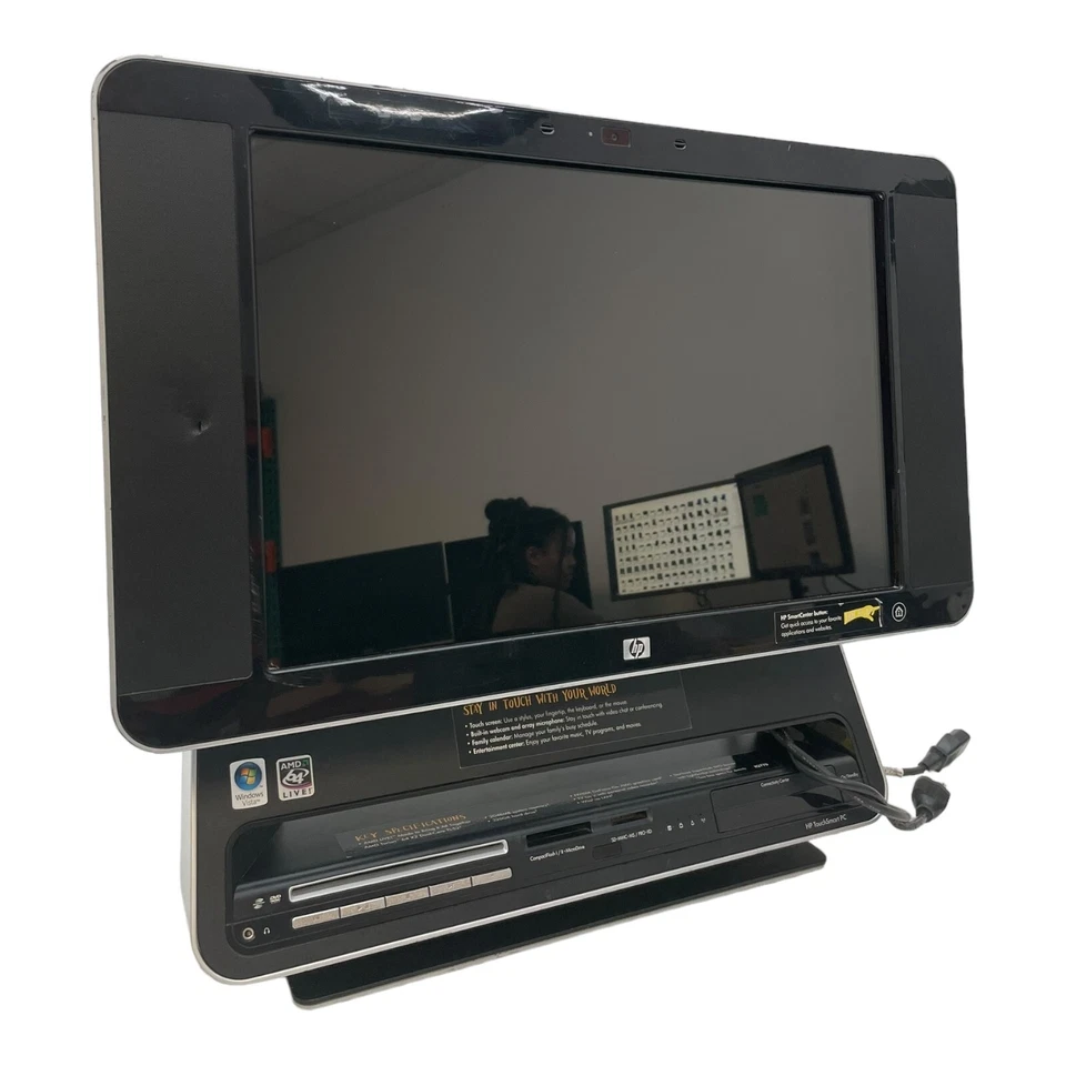 Vintage HP TouchSmart IQ770 PC All-in-One Desktop Computer - WORKS GREAT - Image 4 of 4