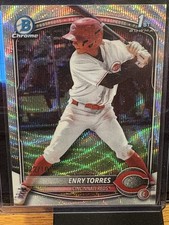 2025 Bowman Chrome - Prospects Enry Torres #BCP-168 Shimmer Refractor (RC)