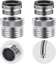2 Pack Faucet to Hose Adapter with Aerator Sink to Garden Hose Adapter Faucet...