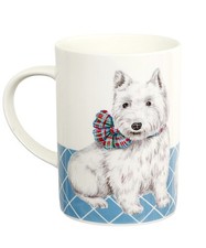 Crown Trent West Highland White Terrier Coffee Mug Rare UK Fine Bone China