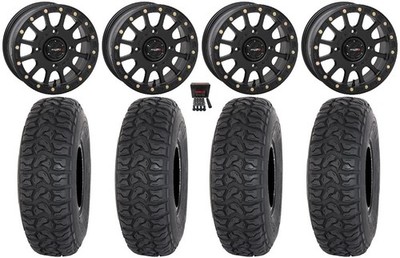 System 3 SB-5 15'' Wheels Black 32'' Chicane LT Tires Polaris RZR Turbo S / RS1