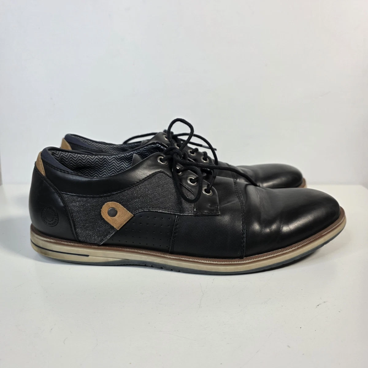 Bull Boxer Brandyn Shoes Mens Size 10 Black Leather Derby Handmade Portugal bullboxer shoes products for sale | eBay main image 2