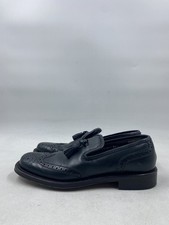 Mocassini brogue Miu Miu in pelle nera con accenti di nappa W 6