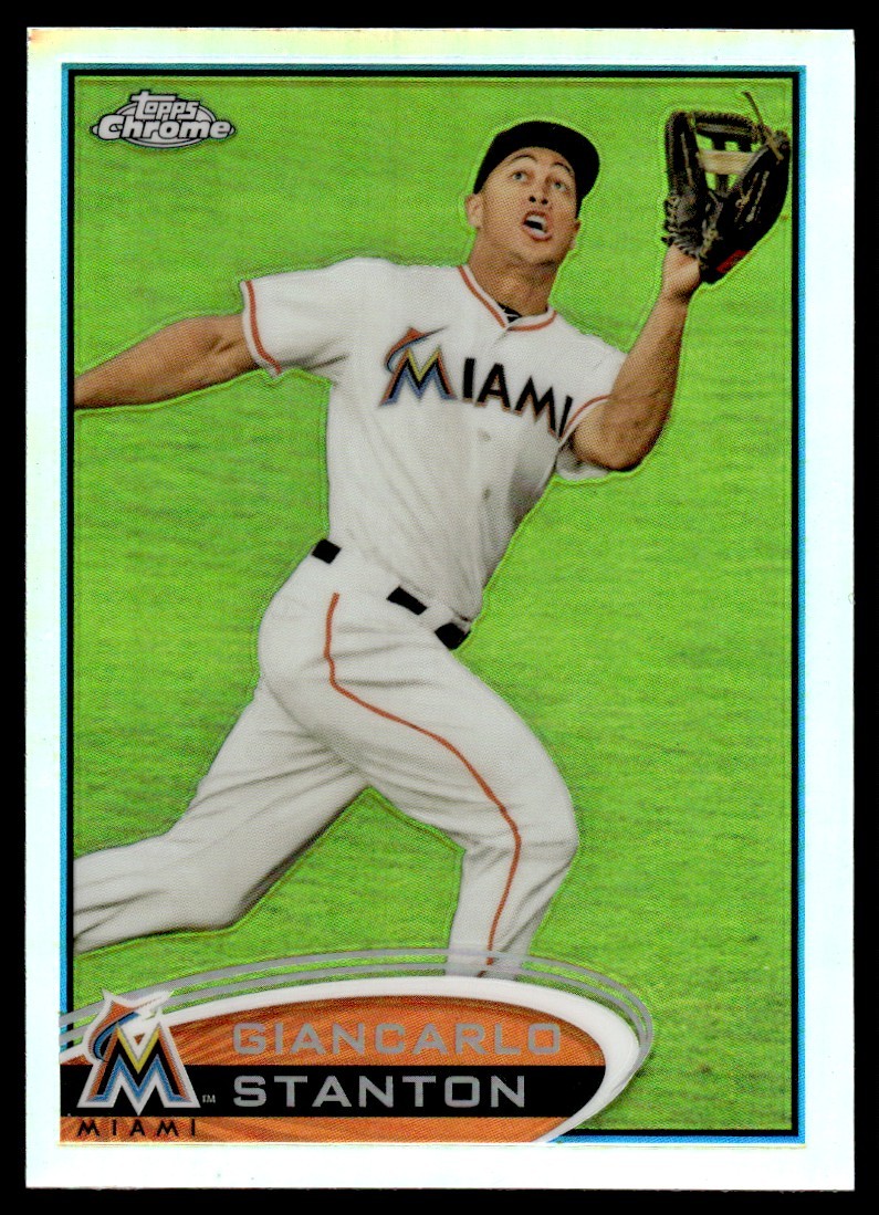 2012 Topps Chrome Refractors Giancarlo Stanton Miami Marlins #32