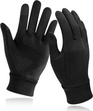 Running Gloves, Touch Screen Anti-Slip Lightweight Gloves Liners for Cycling ...