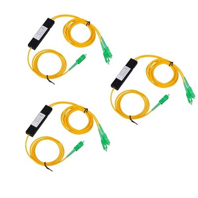 1 to 2 Singlemode Fiber Optical Splitter Fiber Optical Splitter SC Angled Phy...